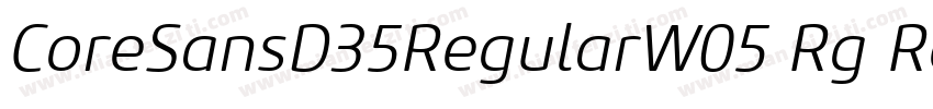 CoreSansD35RegularW05 Rg Regular字体转换